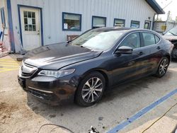 Salvage cars for sale at Pekin, IL auction: 2015 Acura TLX