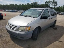 Salvage cars for sale from Copart Greenwell Springs, LA: 2002 Toyota Sienna CE