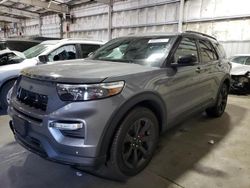 Salvage cars for sale from Copart Woodburn, OR: 2022 Ford Explorer ST