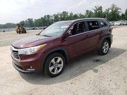 Salvage cars for sale from Copart Lumberton, NC: 2016 Toyota Highlander Limited