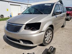 Salvage cars for sale at Pekin, IL auction: 2016 Chrysler Town & Country LX