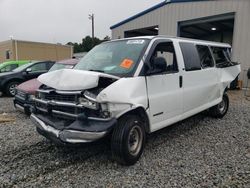 Chevrolet Express g3500 salvage cars for sale: 2002 Chevrolet Express G3500