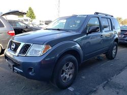 Vehiculos salvage en venta de Copart American Canyon, CA: 2008 Nissan Pathfinder S