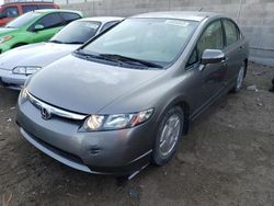 Honda salvage cars for sale: 2008 Honda Civic Hybrid