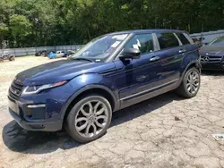 Salvage cars for sale from Copart Austell, GA: 2016 Land Rover Range Rover Evoque SE