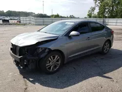 Salvage cars for sale at Dunn, NC auction: 2018 Hyundai Elantra SEL