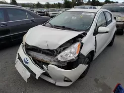 Salvage cars for sale at Vallejo, CA auction: 2014 Toyota Prius C