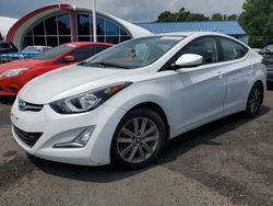 Salvage cars for sale at Assonet, MA auction: 2015 Hyundai Elantra SE