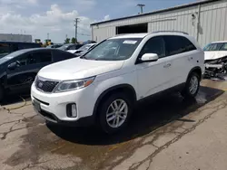 Salvage cars for sale at Chicago Heights, IL auction: 2015 KIA Sorento LX