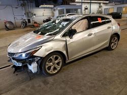 Salvage cars for sale at Wheeling, IL auction: 2018 Chevrolet Cruze Premier