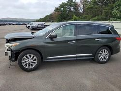 Salvage cars for sale at Brookhaven, NY auction: 2013 Infiniti JX35