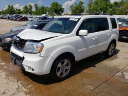 Salvage cars for sale at Bridgeton, MO auction: 2015 Honda Pilot EXL