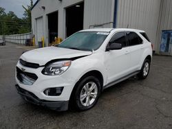 Salvage cars for sale from Copart Savannah, GA: 2016 Chevrolet Equinox LS