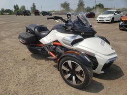 Salvage cars for sale from Copart Montreal Est, QC: 2015 Can-Am Spyder Roadster F3