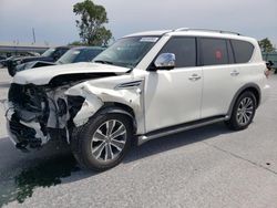 Salvage cars for sale at Tulsa, OK auction: 2017 Nissan Armada SV