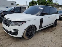 Salvage cars for sale at Opa Locka, FL auction: 2018 Land Rover Range Rover Supercharged