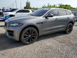 Salvage cars for sale at Miami, FL auction: 2017 Jaguar F-PACE Premium