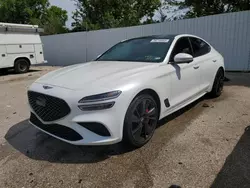 Salvage cars for sale at Bridgeton, MO auction: 2022 Genesis G70 Base