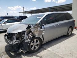 Salvage cars for sale from Copart Anthony, TX: 2016 Toyota Sienna LE