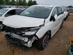 Salvage cars for sale at Bridgeton, MO auction: 2022 Honda Odyssey Touring