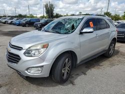 Chevrolet salvage cars for sale: 2016 Chevrolet Equinox LTZ