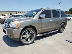 Salvage cars for sale from Copart Wilmer, TX: 2007 Nissan Armada SE