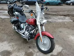 Salvage motorcycles for sale at Elgin, IL auction: 2004 Harley-Davidson Flstfi
