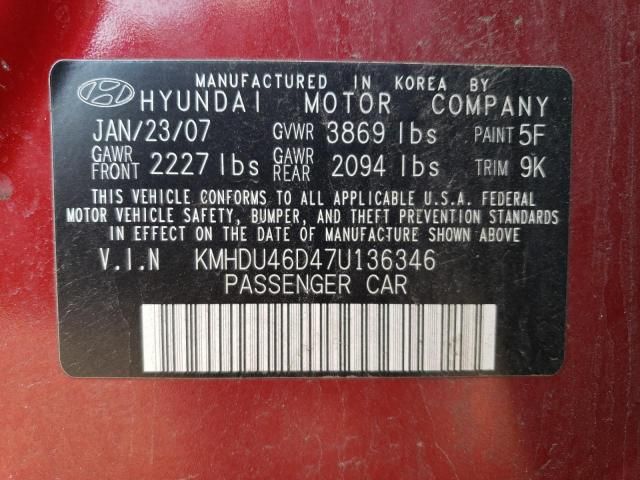 2007 Hyundai Elantra GLS