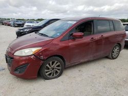 Salvage cars for sale from Copart San Antonio, TX: 2012 Mazda 5