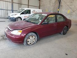 Salvage cars for sale at Cartersville, GA auction: 2003 Honda Civic LX