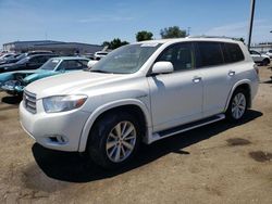Salvage cars for sale from Copart San Diego, CA: 2008 Toyota Highlander Hybrid Limited