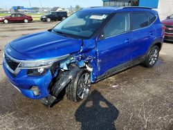 Salvage cars for sale at Woodhaven, MI auction: 2022 KIA Seltos S