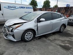 Salvage cars for sale at Wilmington, CA auction: 2016 Toyota Prius