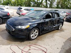 Salvage cars for sale at Bridgeton, MO auction: 2018 Ford Fusion SE Hybrid