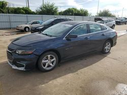 Chevrolet salvage cars for sale: 2016 Chevrolet Malibu LS