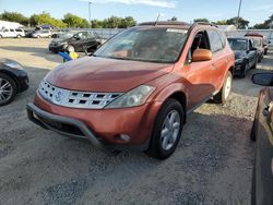Salvage cars for sale from Copart Sacramento, CA: 2004 Nissan Murano SL