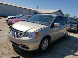 Salvage cars for sale at Pekin, IL auction: 2015 Chrysler Town & Country Touring