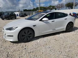 Salvage cars for sale at Homestead, FL auction: 2021 Tesla Model S