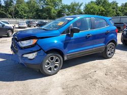 Salvage cars for sale at Ellwood City, PA auction: 2022 Ford Ecosport S
