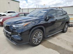 Toyota salvage cars for sale: 2021 Toyota Highlander Hybrid Platinum