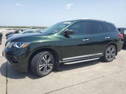 Salvage cars for sale at Grand Prairie, TX auction: 2020 Nissan Pathfinder Platinum