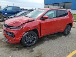 Salvage cars for sale at Woodhaven, MI auction: 2023 Jeep Compass Limited