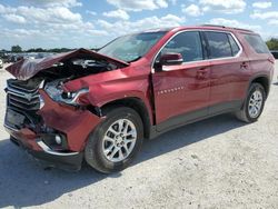 Salvage cars for sale at San Antonio, TX auction: 2020 Chevrolet Traverse LT