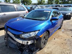 Honda salvage cars for sale: 2019 Honda Civic EX