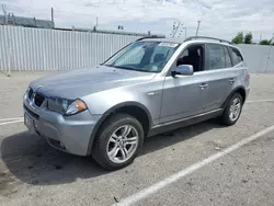 Salvage cars for sale at Van Nuys, CA auction: 2006 BMW X3 3.0I