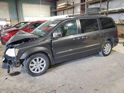 Salvage cars for sale at Eldridge, IA auction: 2016 Chrysler Town & Country Touring