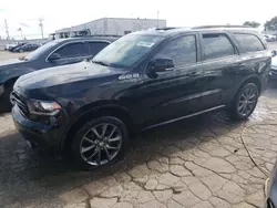 Salvage cars for sale at Chicago Heights, IL auction: 2018 Dodge Durango GT