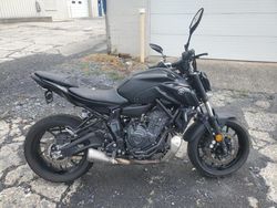 Salvage motorcycles for sale at Grantville, PA auction: 2022 Yamaha MT07