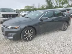 Chevrolet salvage cars for sale: 2017 Chevrolet Malibu LT