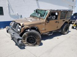 Jeep salvage cars for sale: 2015 Jeep Wrangler Unlimited Sport